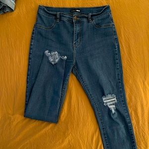 Fashion nova distressed jeans